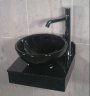 Waschplatz Mod. Cuba Granit Nero-Assoluto